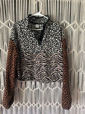 Vans Animal Print Snap Pullover